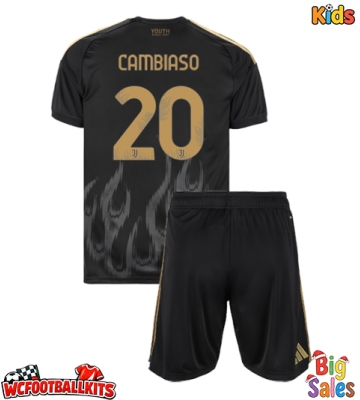 Juventus Andrea Cambiaso #20 Replica Third Stadium Kit for Kids 2026-27 Short Sleeve (+ pants)